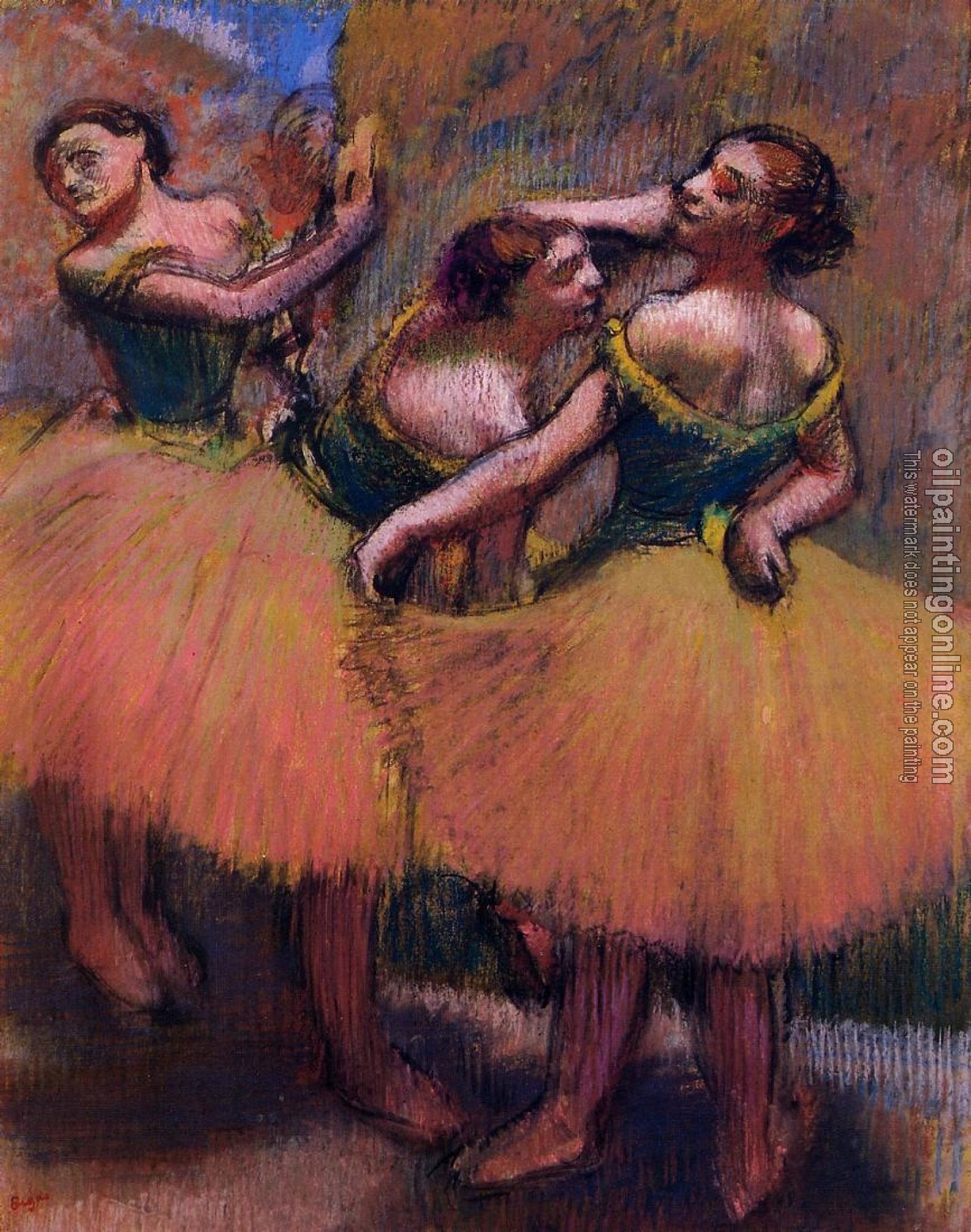 Degas, Edgar - Three Dancers, Green Blouses